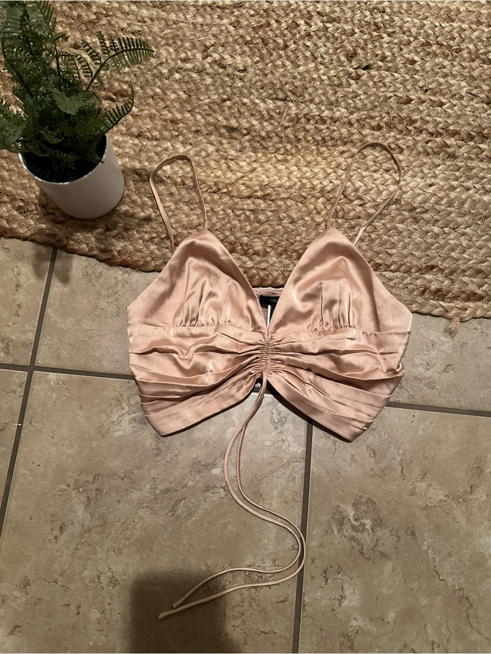 SATIN CROP TANK